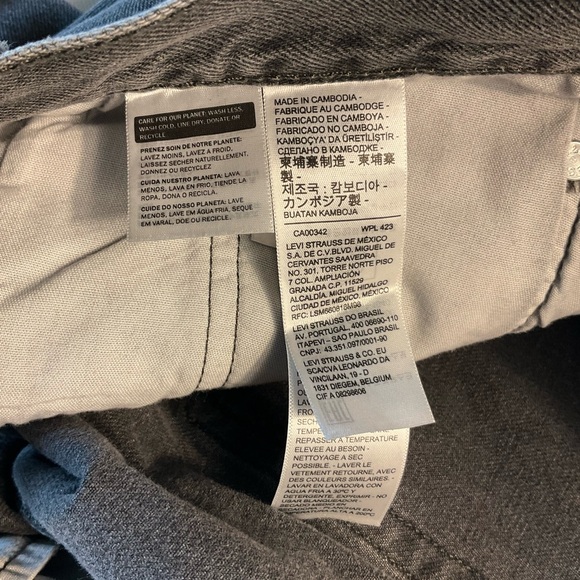 Levi’s Women’s 501 High Rise Straight Jeans Distressed Button Fly Black 28x30 - Picture 11 of 11